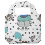 Little Cow Christmas  Premium Foldable Grocery Recycle Bag