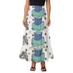 Little Cow Christmas  Tiered Ruffle Maxi Skirt