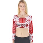 Cute Gift Boxes Long Sleeve Crop Top