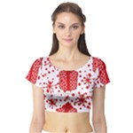 Cute Gift Boxes Short Sleeve Crop Top