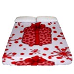 Cute Gift Boxes Fitted Sheet (Queen Size)