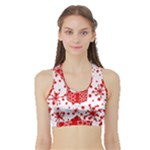 Cute Gift Boxes Sports Bra with Border