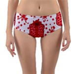 Cute Gift Boxes Reversible Mid-Waist Bikini Bottoms