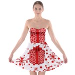 Cute Gift Boxes Strapless Bra Top Dress