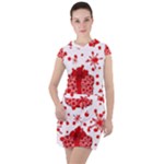 Cute Gift Boxes Drawstring Hooded Dress