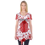 Cute Gift Boxes Short Sleeve Tunic 