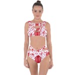 Cute Gift Boxes Bandaged Up Bikini Set 