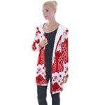Cute Gift Boxes Longline Hooded Cardigan