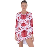 Cute Gift Boxes Asymmetric Cut-Out Shift Dress