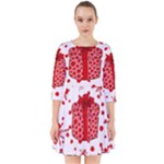 Cute Gift Boxes Smock Dress