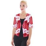 Cute Gift Boxes Cropped Button Cardigan