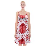 Cute Gift Boxes Spaghetti Strap Velvet Dress