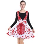 Cute Gift Boxes Plunge Pinafore Dress