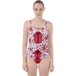Cute Gift Boxes Cut Out Top Tankini Set