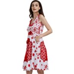 Cute Gift Boxes Sleeveless V-Neck Skater Dress with Pockets