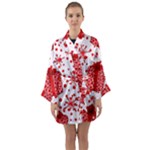 Cute Gift Boxes Long Sleeve Satin Kimono
