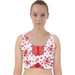 Cute Gift Boxes Velvet Racer Back Crop Top