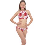 Cute Gift Boxes Cross Front Halter Bikini Set