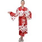 Cute Gift Boxes Maxi Velvet Kimono