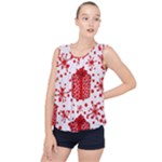 Cute Gift Boxes Bubble Hem Chiffon Tank Top