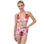 Cute Gift Boxes Tied Up Two Piece Swimsuit