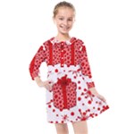 Cute Gift Boxes Kids  Quarter Sleeve Shirt Dress