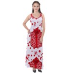 Cute Gift Boxes Sleeveless Velour Maxi Dress