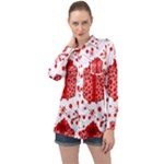 Cute Gift Boxes Long Sleeve Satin Shirt