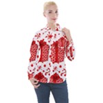 Cute Gift Boxes Women s Long Sleeve Pocket Shirt