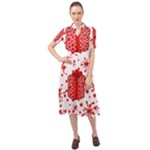 Cute Gift Boxes Keyhole Neckline Chiffon Dress
