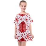 Cute Gift Boxes Kids  One Piece Chiffon Dress