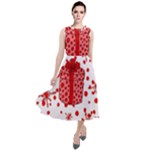 Cute Gift Boxes Round Neck Boho Dress