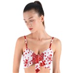 Cute Gift Boxes Woven Tie Front Bralet