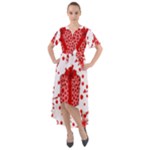 Cute Gift Boxes Front Wrap High Low Dress