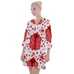 Cute Gift Boxes Open Neck Shift Dress