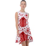 Cute Gift Boxes Frill Swing Dress