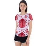 Cute Gift Boxes Back Cut Out Sport T-Shirt