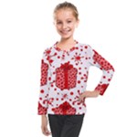 Cute Gift Boxes Kids  Long Mesh T-Shirt