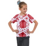 Cute Gift Boxes Kids  Mesh Piece T-Shirt