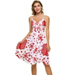 Cute Gift Boxes Sleeveless Tie Front Chiffon Dress