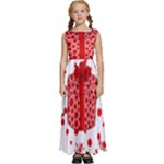 Cute Gift Boxes Kids  Satin Sleeveless Maxi Dress