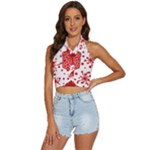 Cute Gift Boxes Backless Halter Cami Shirt