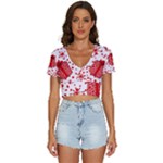 Cute Gift Boxes V-Neck Crop Top