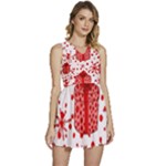 Cute Gift Boxes Sleeveless High Waist Mini Dress