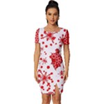 Cute Gift Boxes Fitted Knot Split End Bodycon Dress