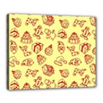 Bw Christmas Icons   Canvas 20  x 16  (Stretched)