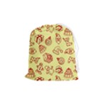 Bw Christmas Icons   Drawstring Pouch (Medium)