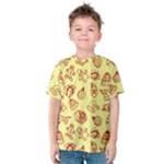 Bw Christmas Icons   Kids  Cotton T-Shirt