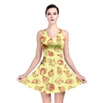 Bw Christmas Icons   Reversible Skater Dress
