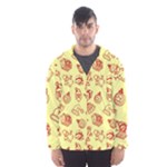 Bw Christmas Icons   Men s Hooded Windbreaker